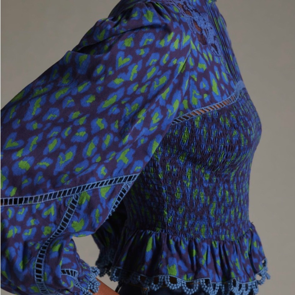 Farm Rio Smocked blouse - Picture 3 of 7